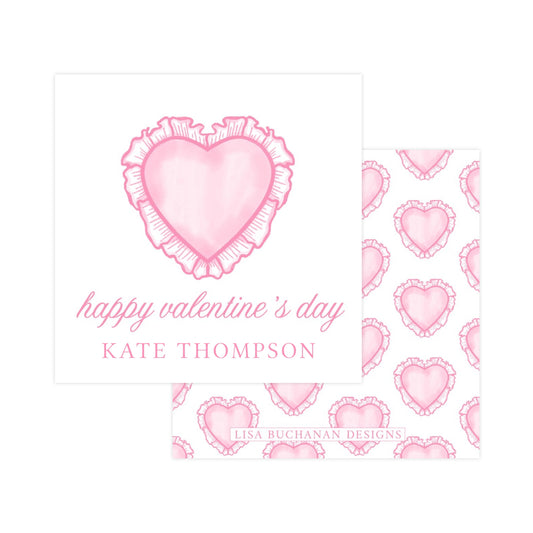 PINK HEART RUFFLE | VALENTINE'S DAY
