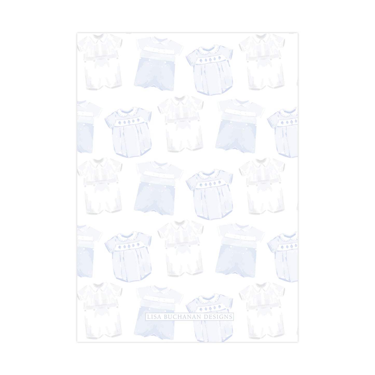 HEIRLOOM BABY (BLUE) | BABY SHOWER INVITATION