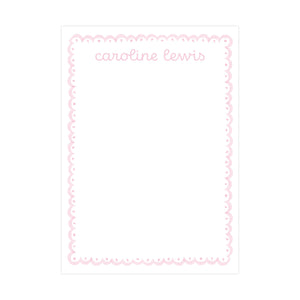 PINK SCALLOP | 5" X 7" NOTEPAD