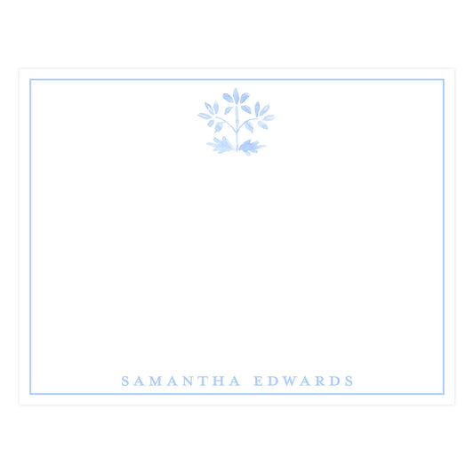 BLUE FLORAL MOTIF | NOTE CARDS