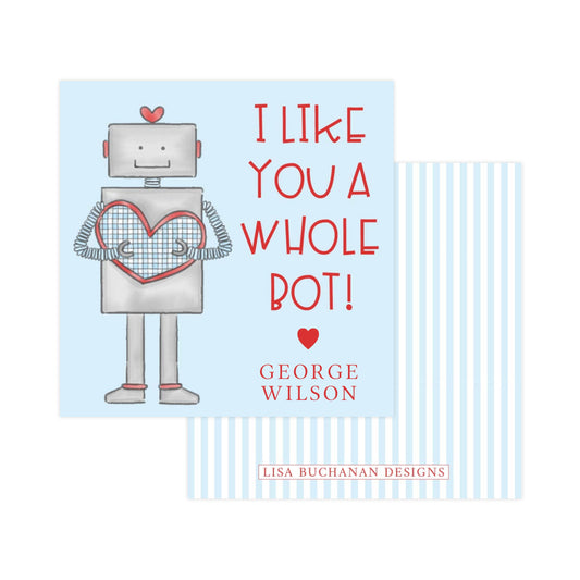 ROBOT WITH HEART | VALENTINE'S GIFT TAGS