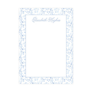 BLUE FLORAL | 5" X 7" NOTEPAD