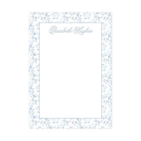 BLUE FLORAL | 5" X 7" NOTEPAD