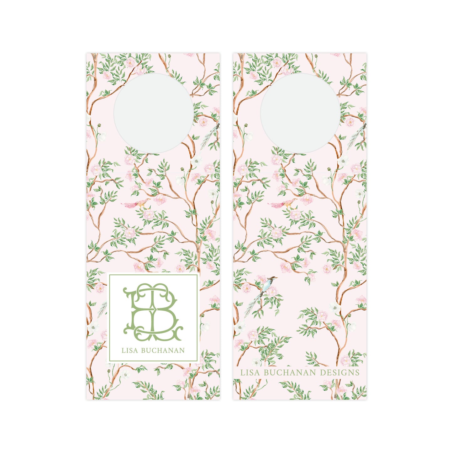 PINK CHINOISERIE | WINE BOTTLE TAGS