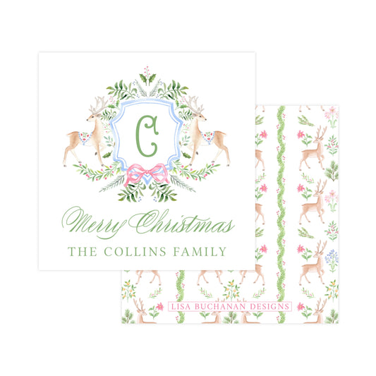 CHRISTMAS DEER CREST | CHRISTMAS GIFT TAGS