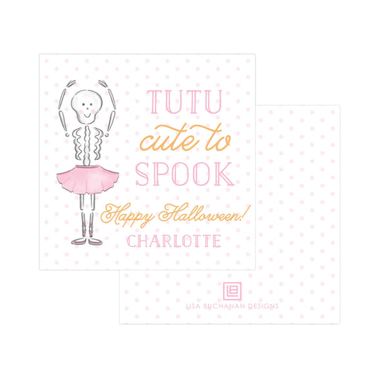 TUTU CUTE SKELETON | GIFT TAGS & STICKERS