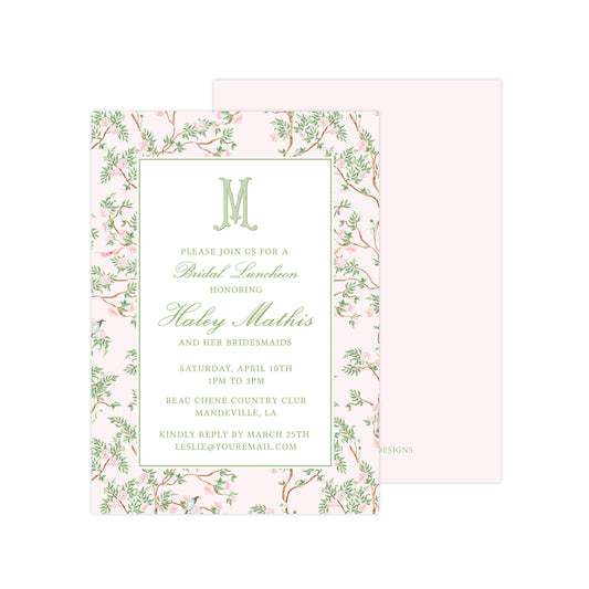 PINK CHINOISERIE | BRIDAL SHOWER INVITATIONS