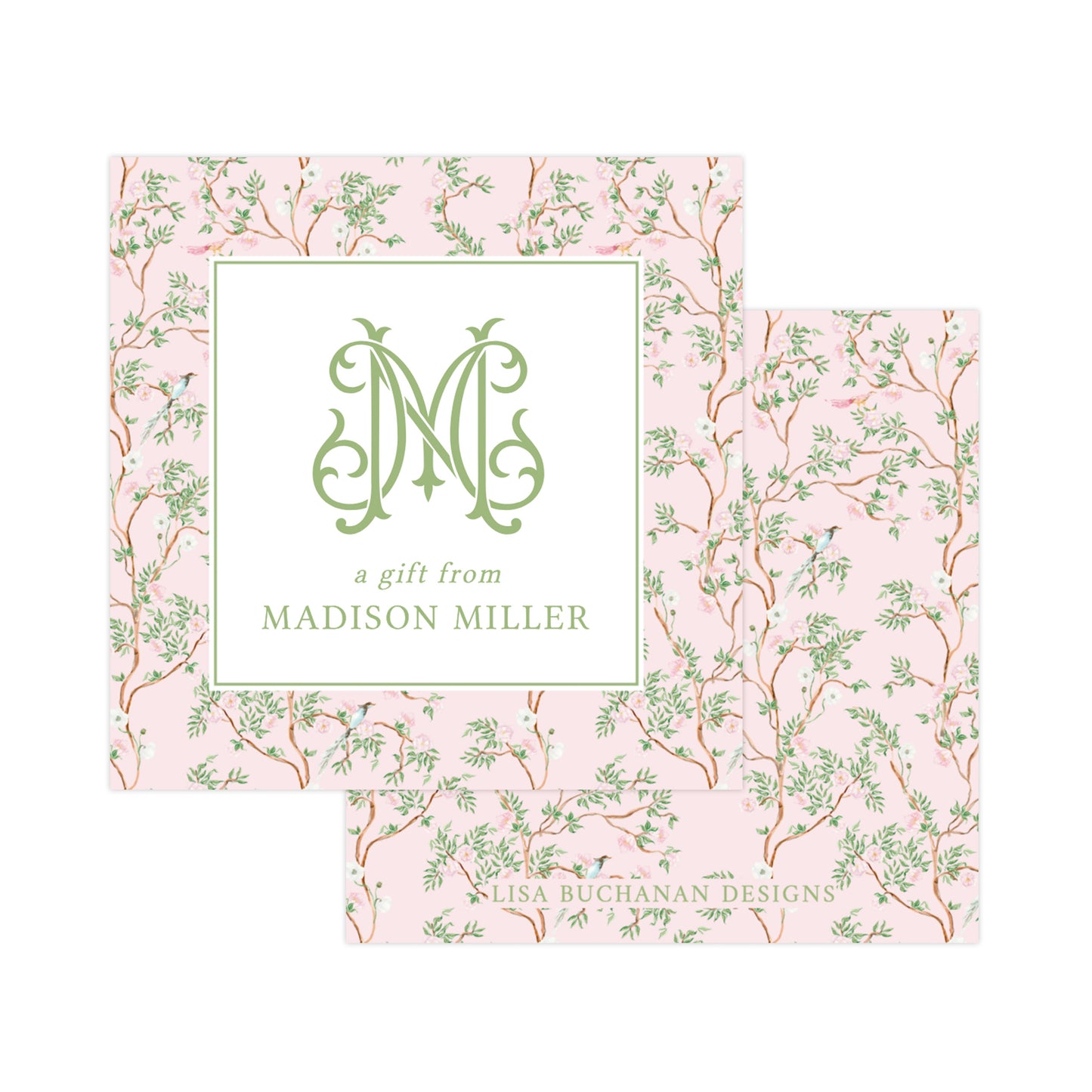 PINK CHINOISERIE | GIFT TAGS & STICKERS