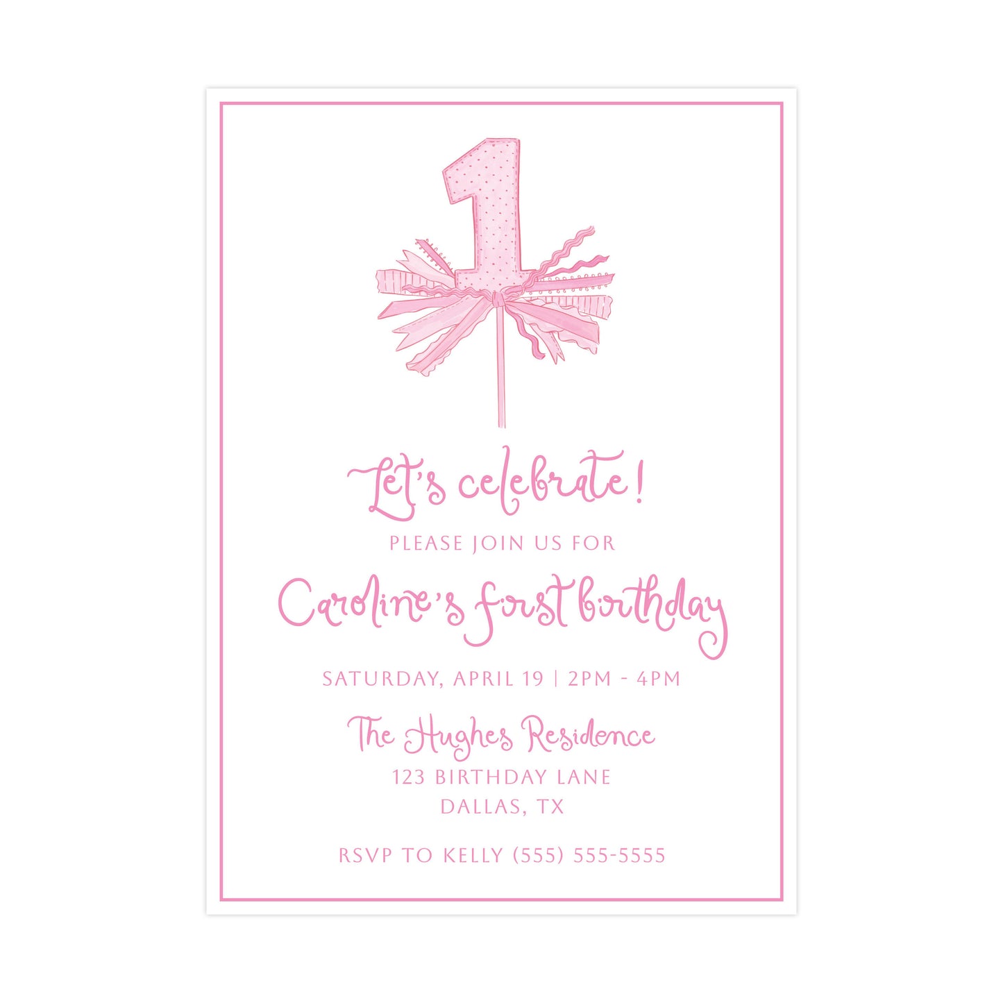 PINK "ONE" | INVITATION