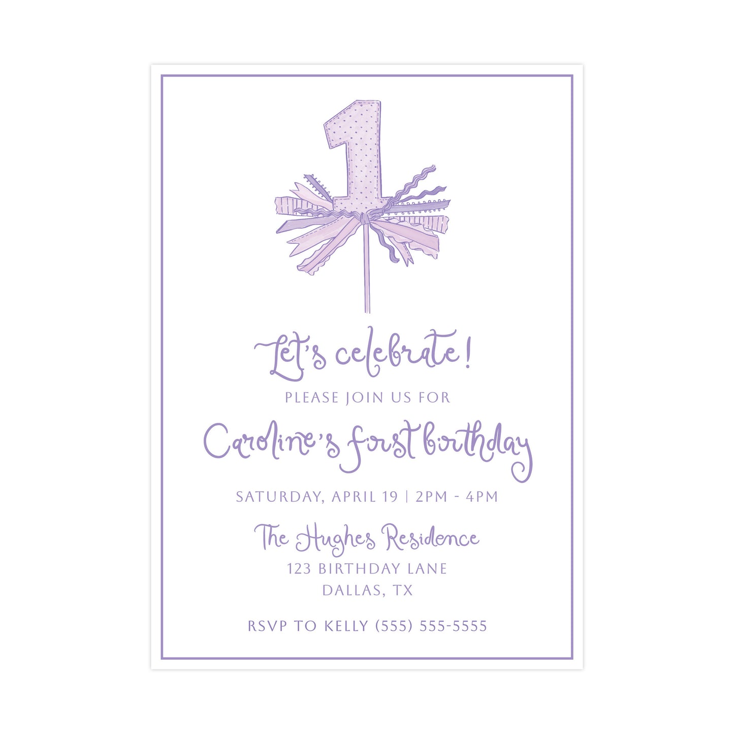 PURPLE "ONE" | INVITATION