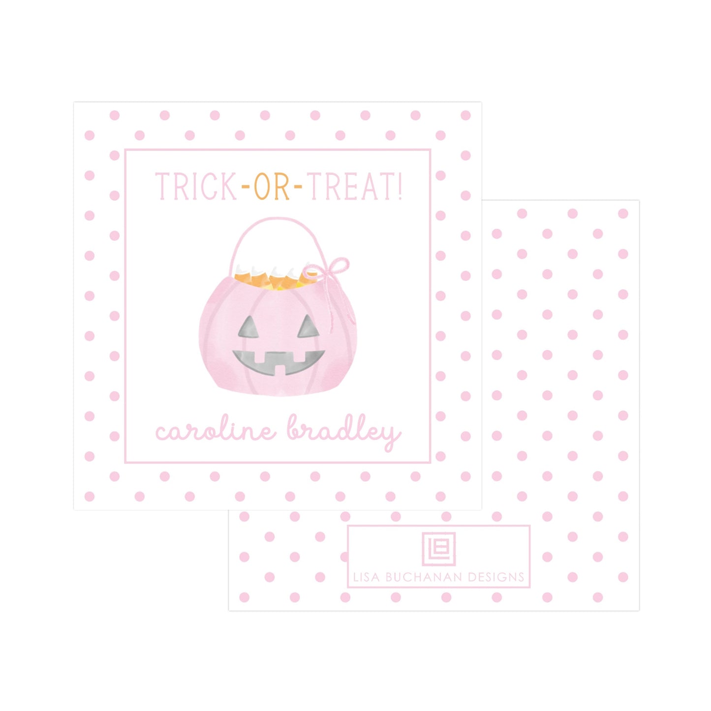 PINK PUMPKIN TRICK-OR-TREAT | GIFT TAGS & STICKERS
