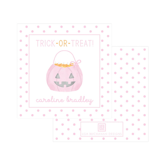 PINK PUMPKIN TRICK-OR-TREAT | GIFT TAGS & STICKERS