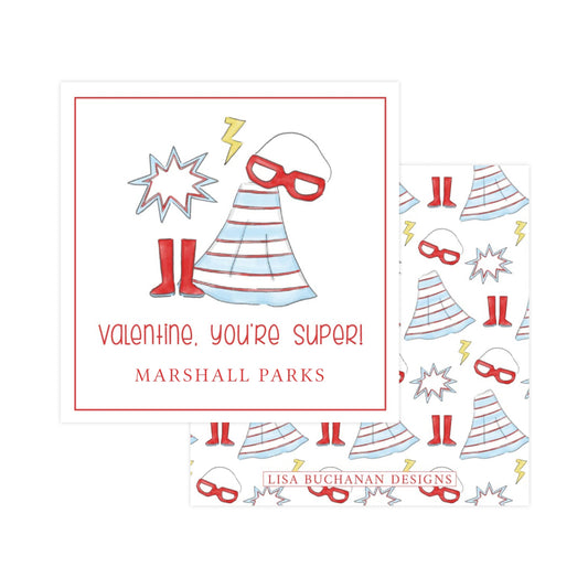 BOY SUPER HERO | VALENTINE'S GIFT TAGS