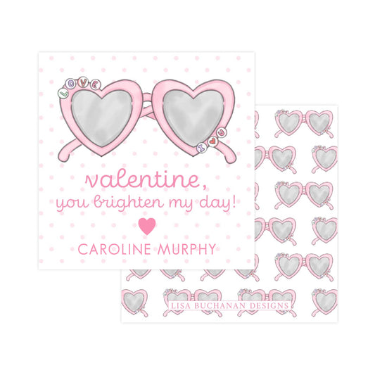 PINK HEART GLASSES | VALENTINE'S DAY