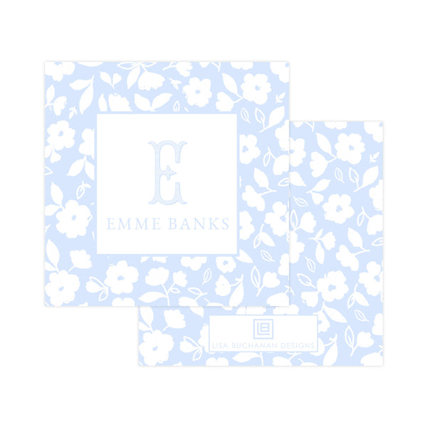 BLUE FLORAL PATTERN | GIFT TAG