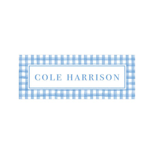 BLUE GINGHAM | LABELS & STICKERS
