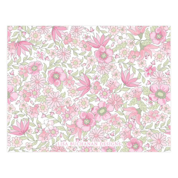 PINK FLORAL | NOTE CARDS