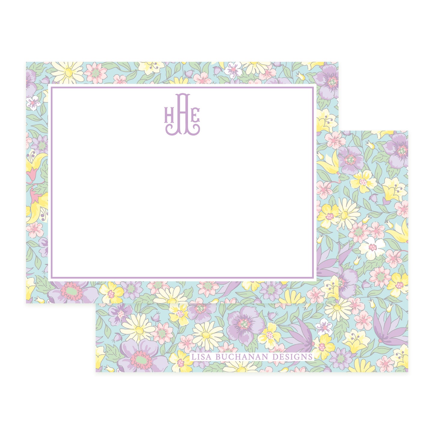 PURPLE FLORAL | NOTE CARDS