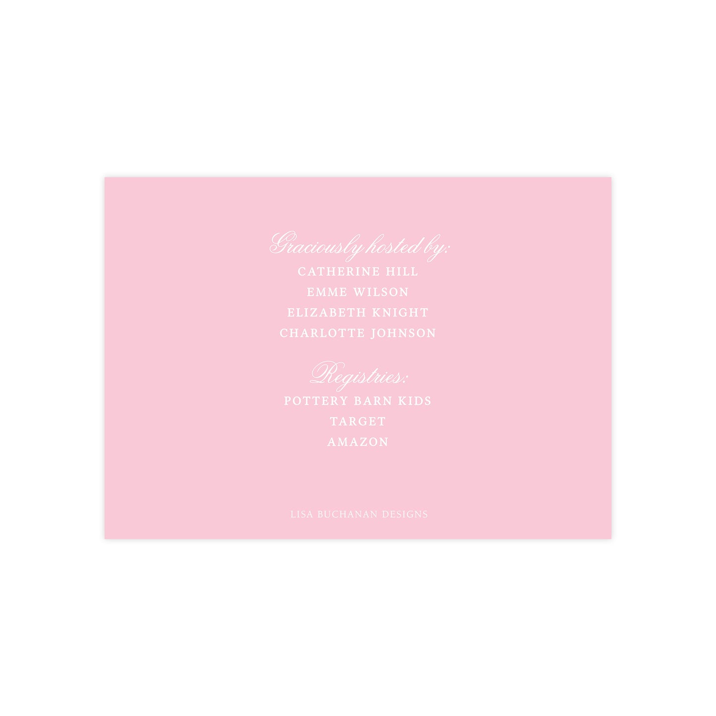 GINGHAM BOW | BABY SHOWER INVITATION