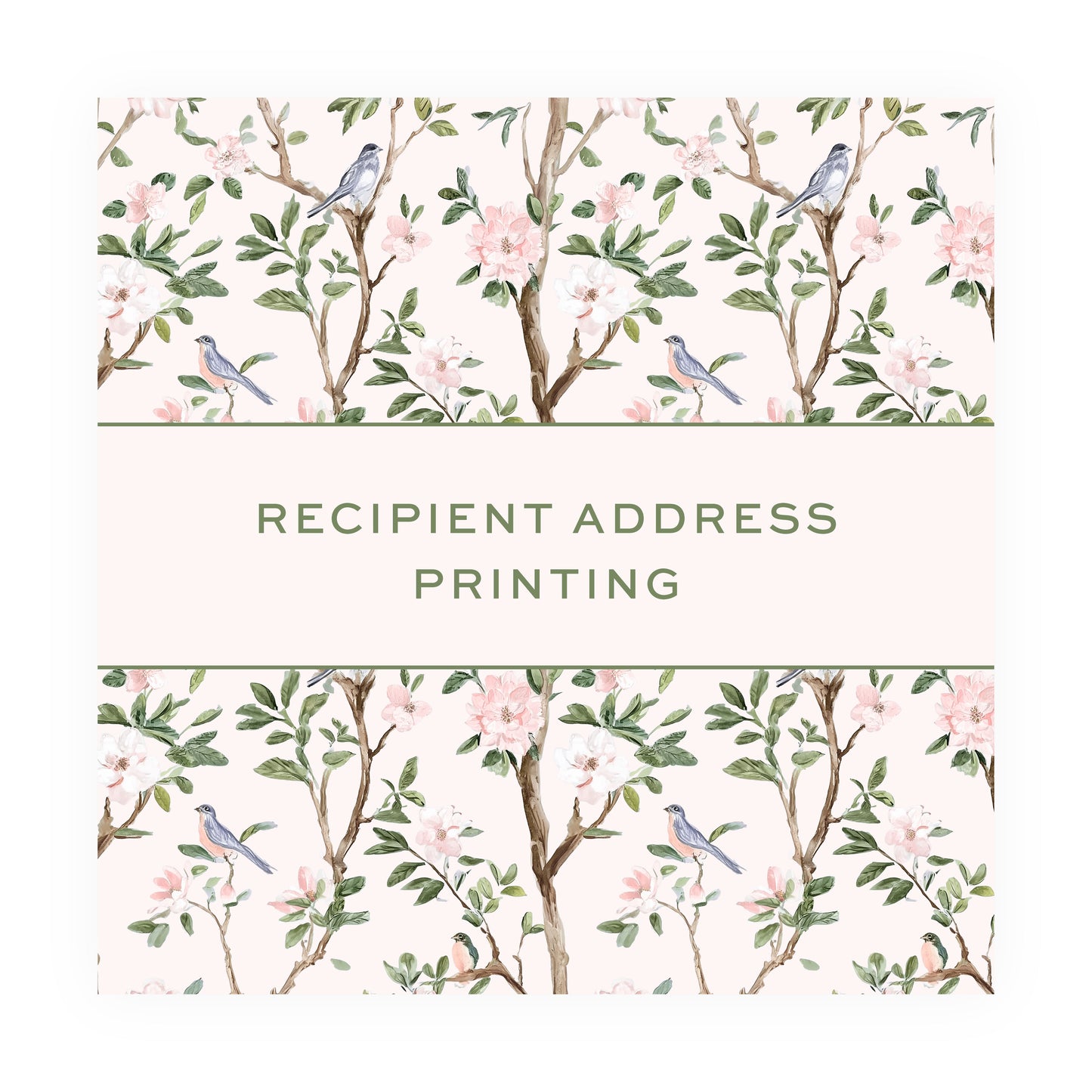 RECIPIENT ADDRESS PRINTING