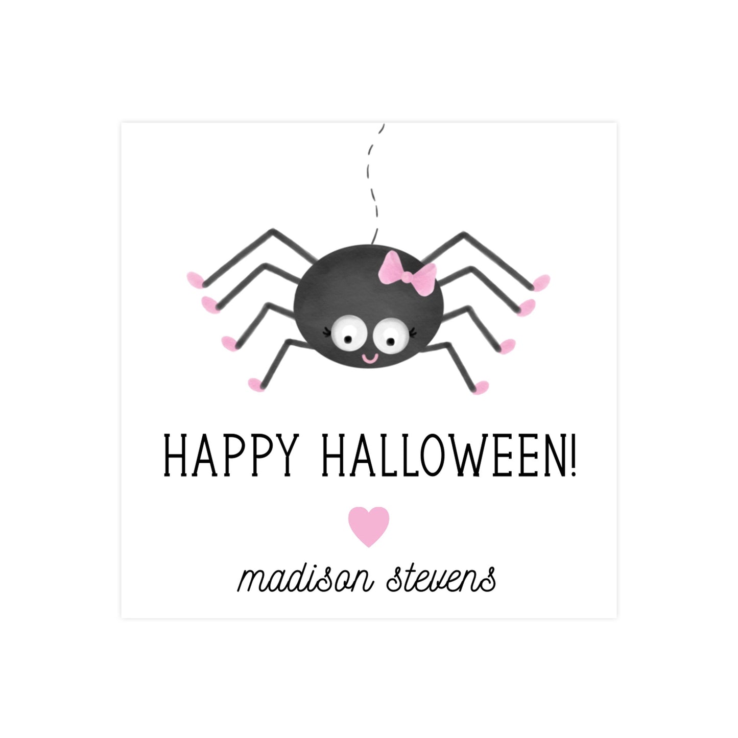 GIRLY SPIDER | GIFT TAGS & STICKERS