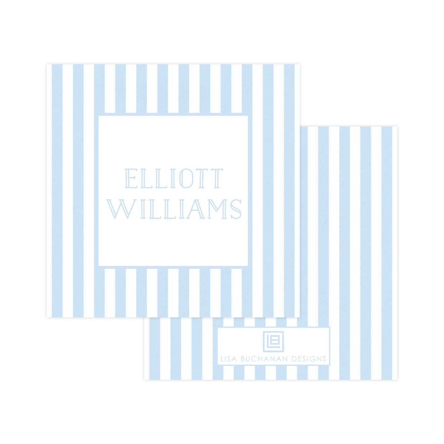 BLUE & WHITE STRIPES | GIFT TAG