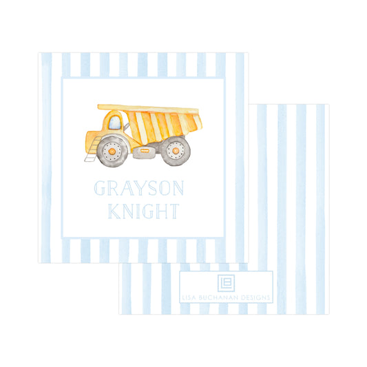 DUMP TRUCK | GIFT TAGS OR STICKERS