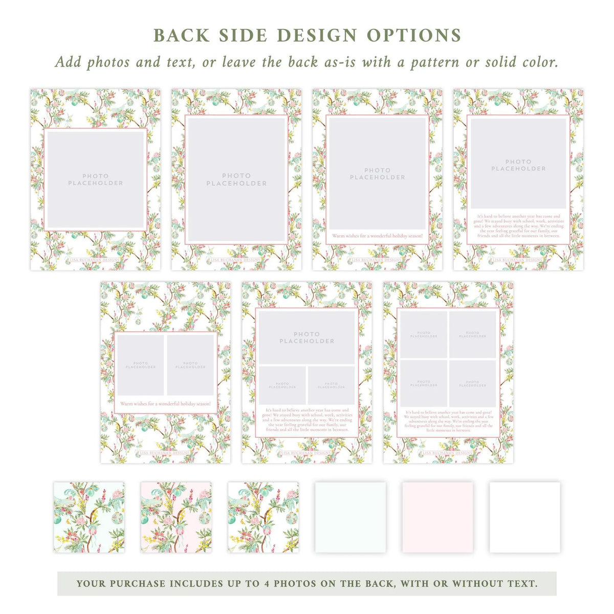PARISIAN CHRISTMAS GARLAND | CHRISTMAS PHOTO CARD