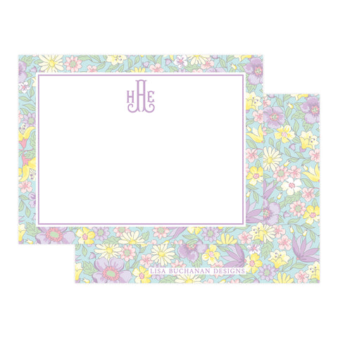 PURPLE FLORAL | NOTE CARDS