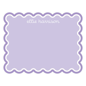 DOUBLE SCALLOP BORDER | NOTE CARDS