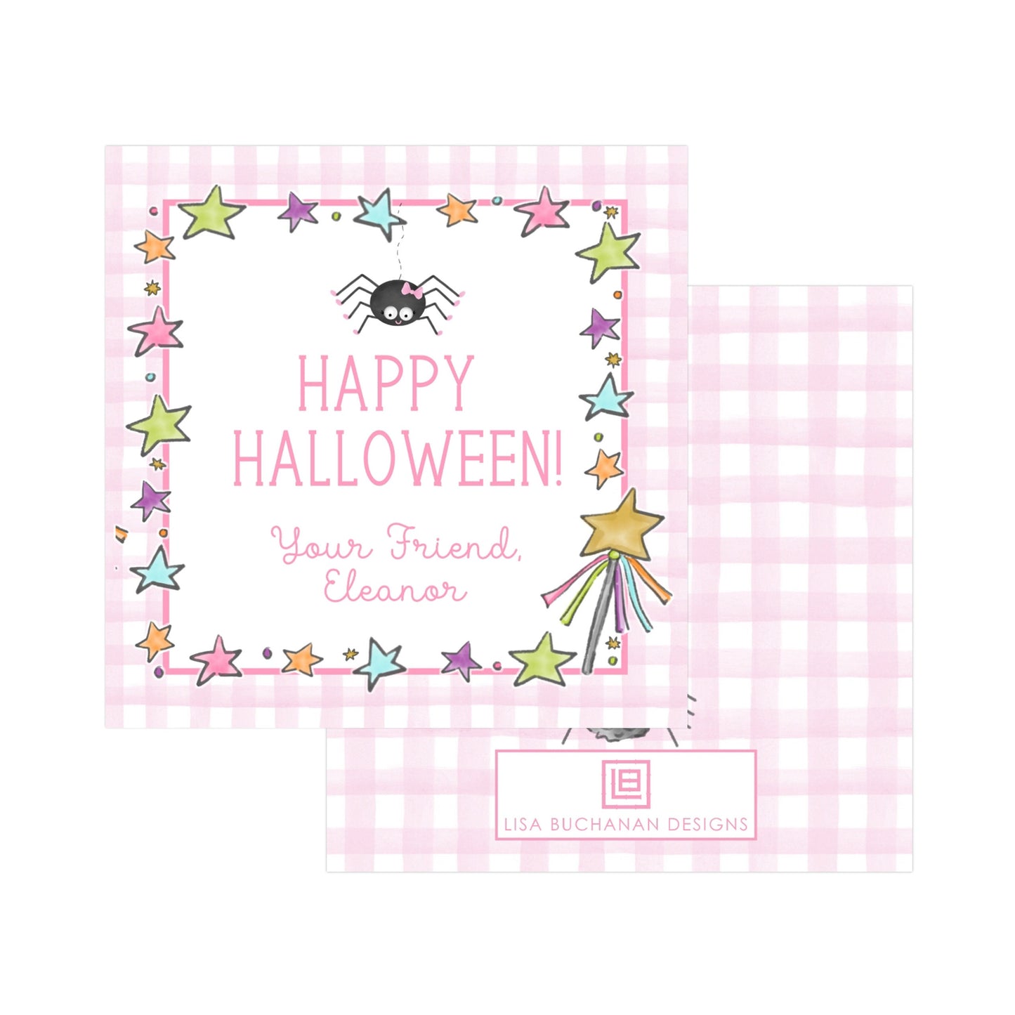 SPIDER STAR FRAME | GIFT TAGS & STICKERS