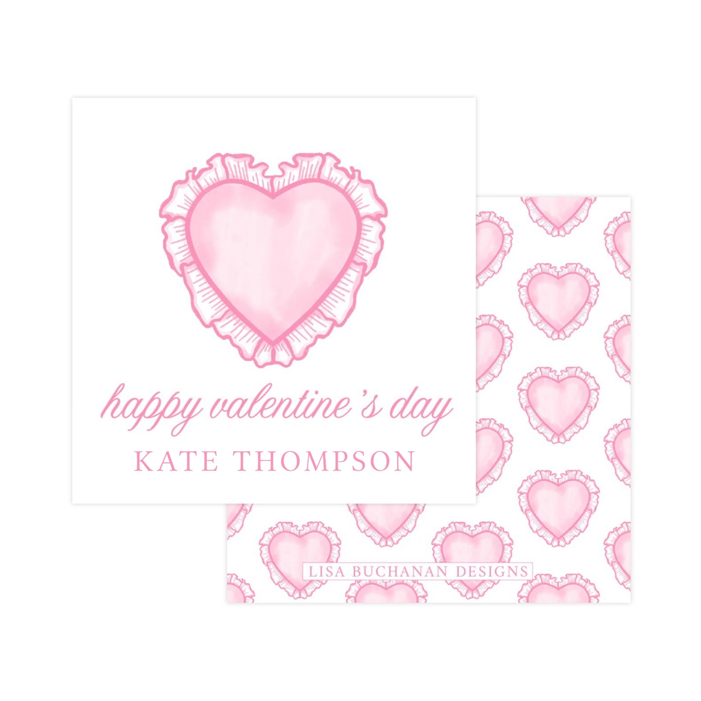PINK HEART RUFFLE | VALENTINE'S DAY