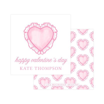 PINK HEART RUFFLE | VALENTINE'S DAY