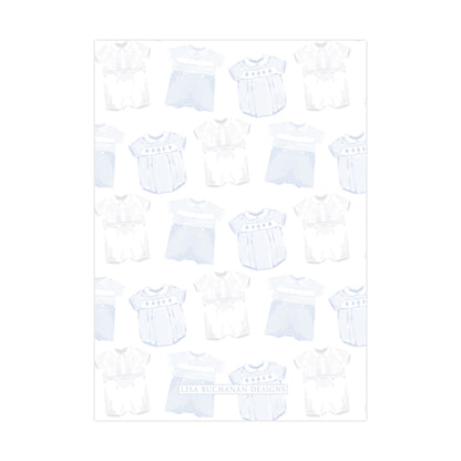 HEIRLOOM BABY (BLUE) | BABY SHOWER INVITATION