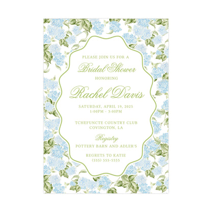 MARY'S BLOOMS I BRIDAL SHOWER INVITATIONS