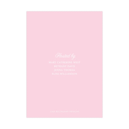 PINK SMOCKED BUBBLE | IBABY SHOWER INVITATION