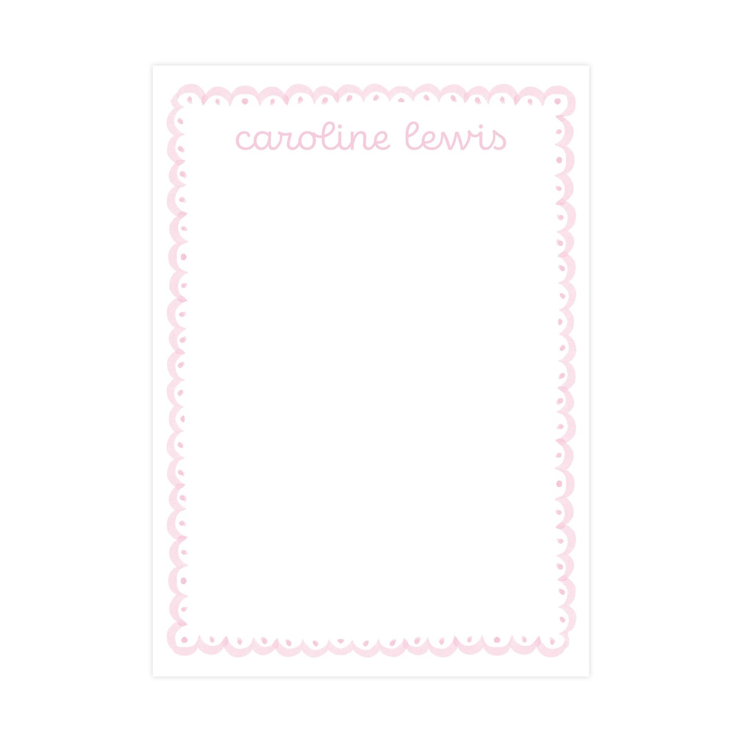 PINK SCALLOP | 5" X 7" NOTEPAD