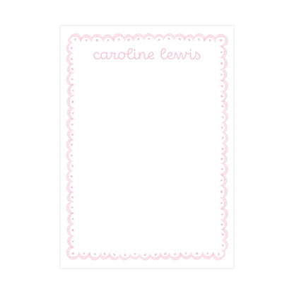 PINK SCALLOP | 5" X 7" NOTEPAD