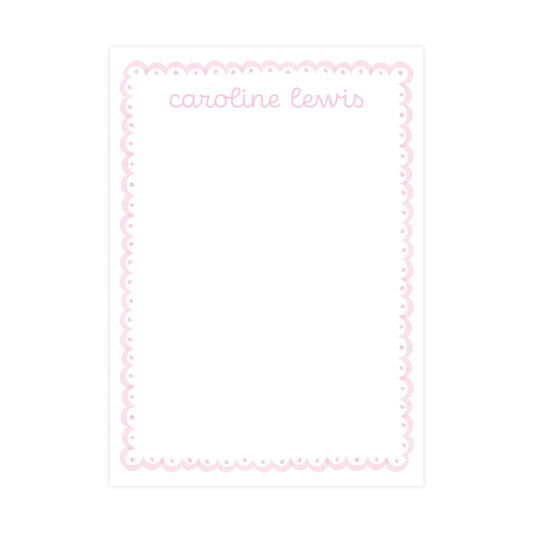 PINK SCALLOP | 5" X 7" NOTEPAD