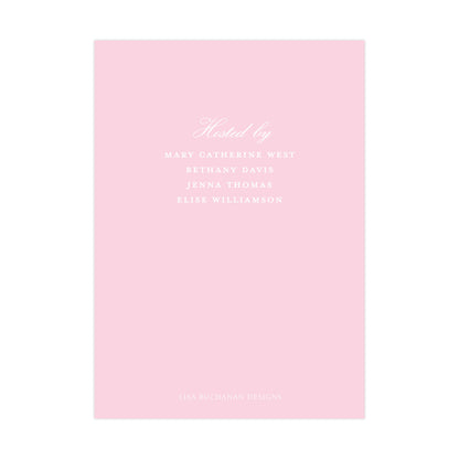 SIMPLE PINK (TEXT ONLY) | BABY SHOWER INVITATION
