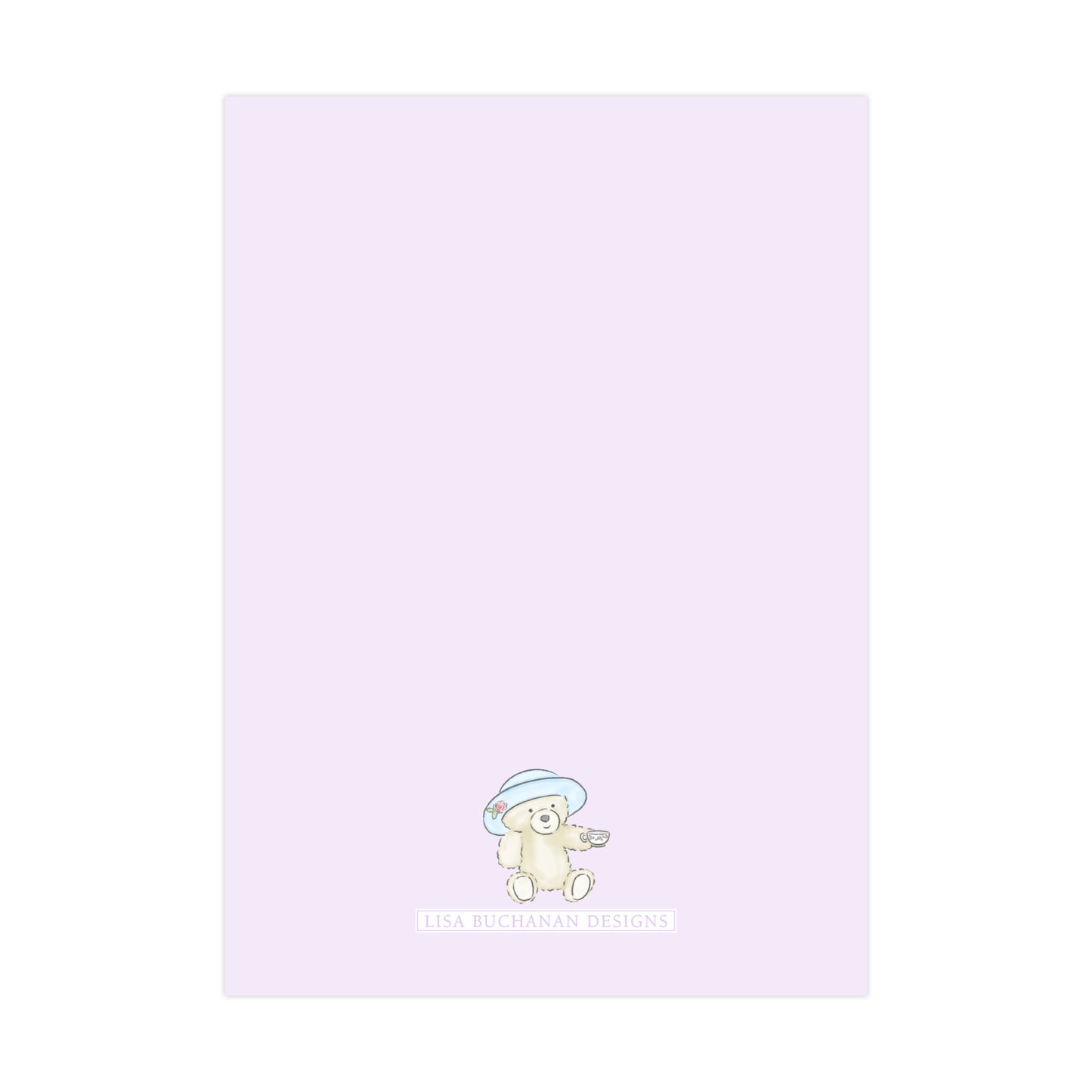 TEDDY BEAR TEA PARTY (PURPLE) | INVITATIONS