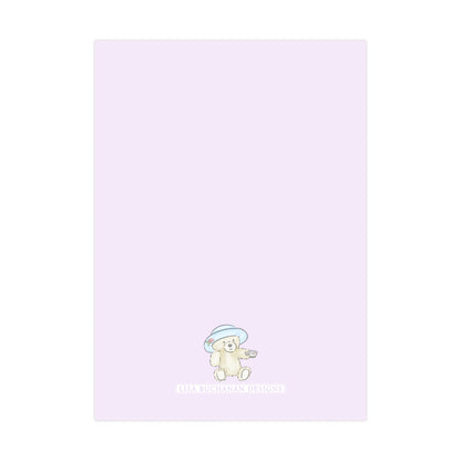 TEDDY BEAR TEA PARTY (PURPLE) | INVITATIONS