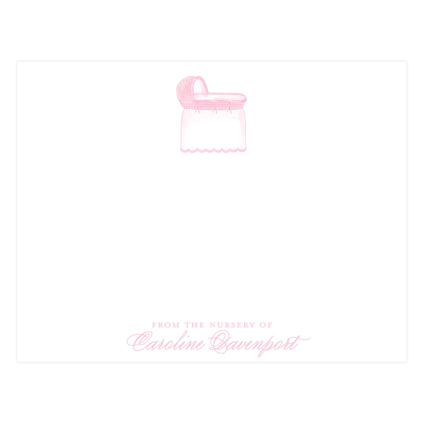 PINK BASSINET | NOTE CARDS