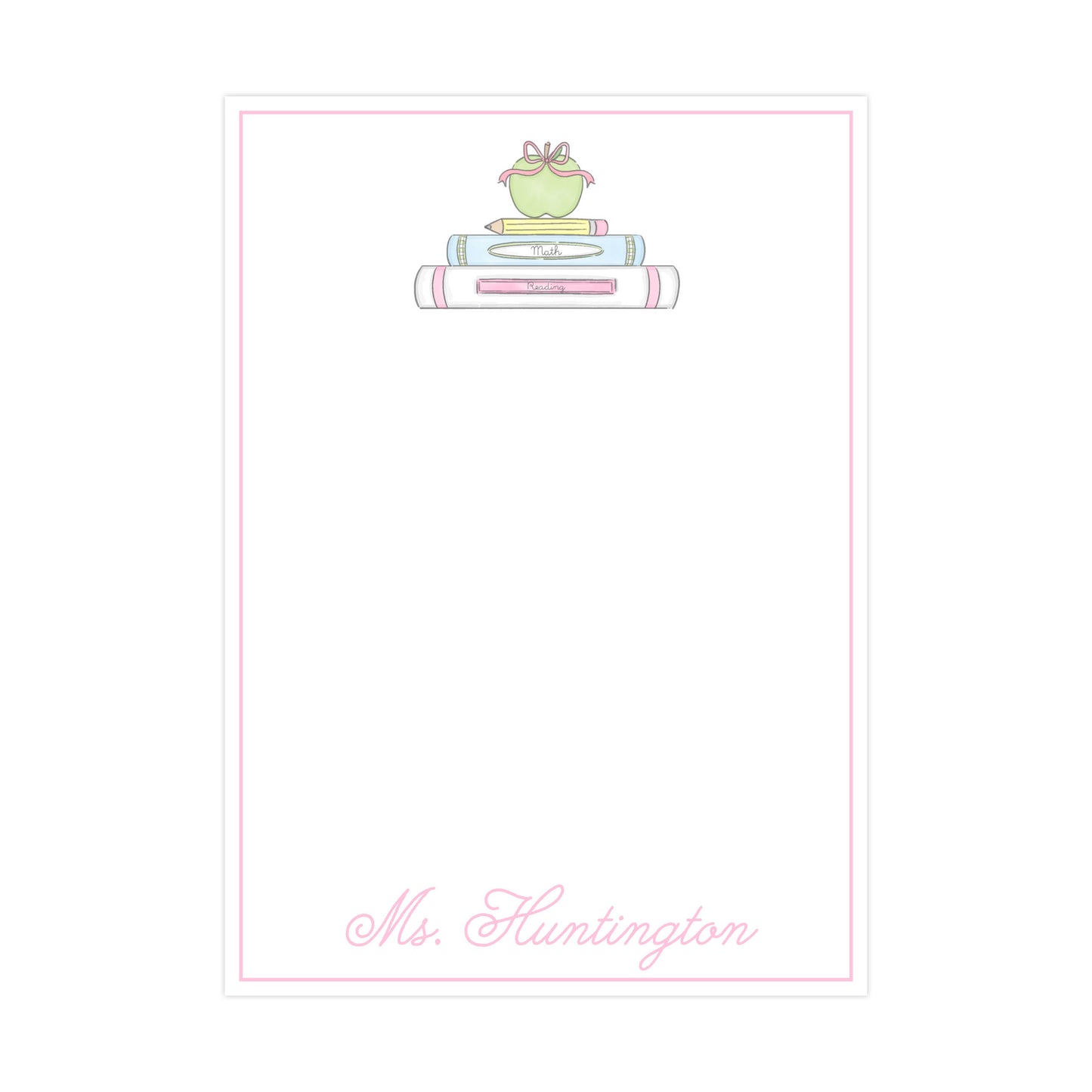 PASTEL BOOKS STACK | 5" X 7" NOTEPAD