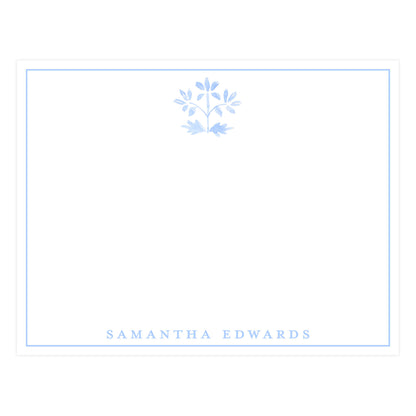 BLUE FLORAL MOTIF | NOTE CARDS