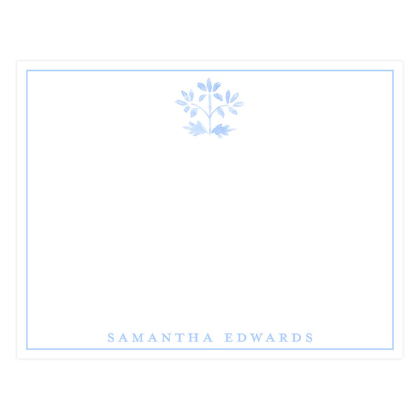 BLUE FLORAL MOTIF | NOTE CARDS