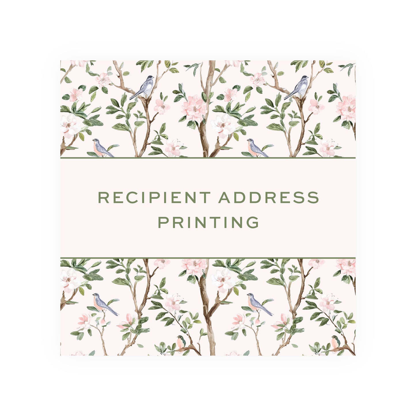 RECIPIENT ADDRESS PRINTING