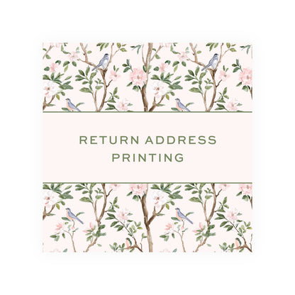 RETURN ADDRESS PRINTING