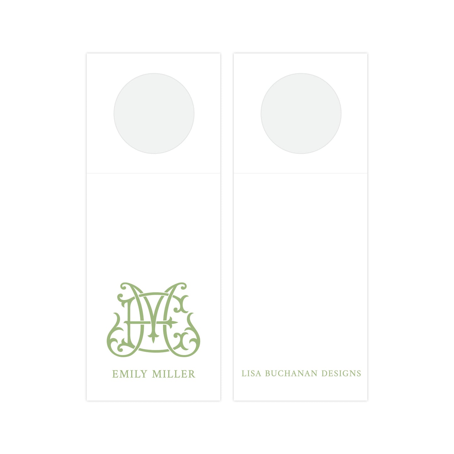 MONOGRAM COUTURE | WINE BOTTLE TAGS