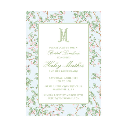 BLUE CHINOISERIE | BRIDAL SHOWER INVITATIONS